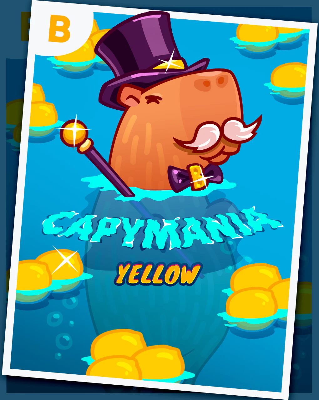 Безопасно играть в Capymania Yellow в казино Иззи